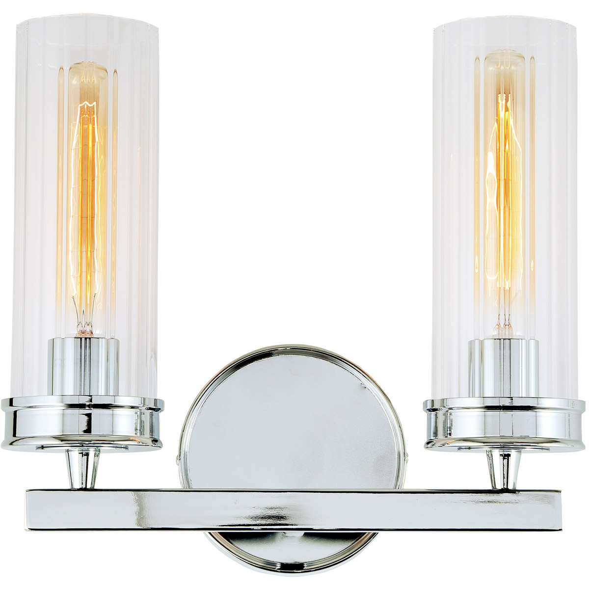 JVI Designs 42206 Hamilton 2 Light 125 inch Polished Chrome Wall Sconce Wall Light