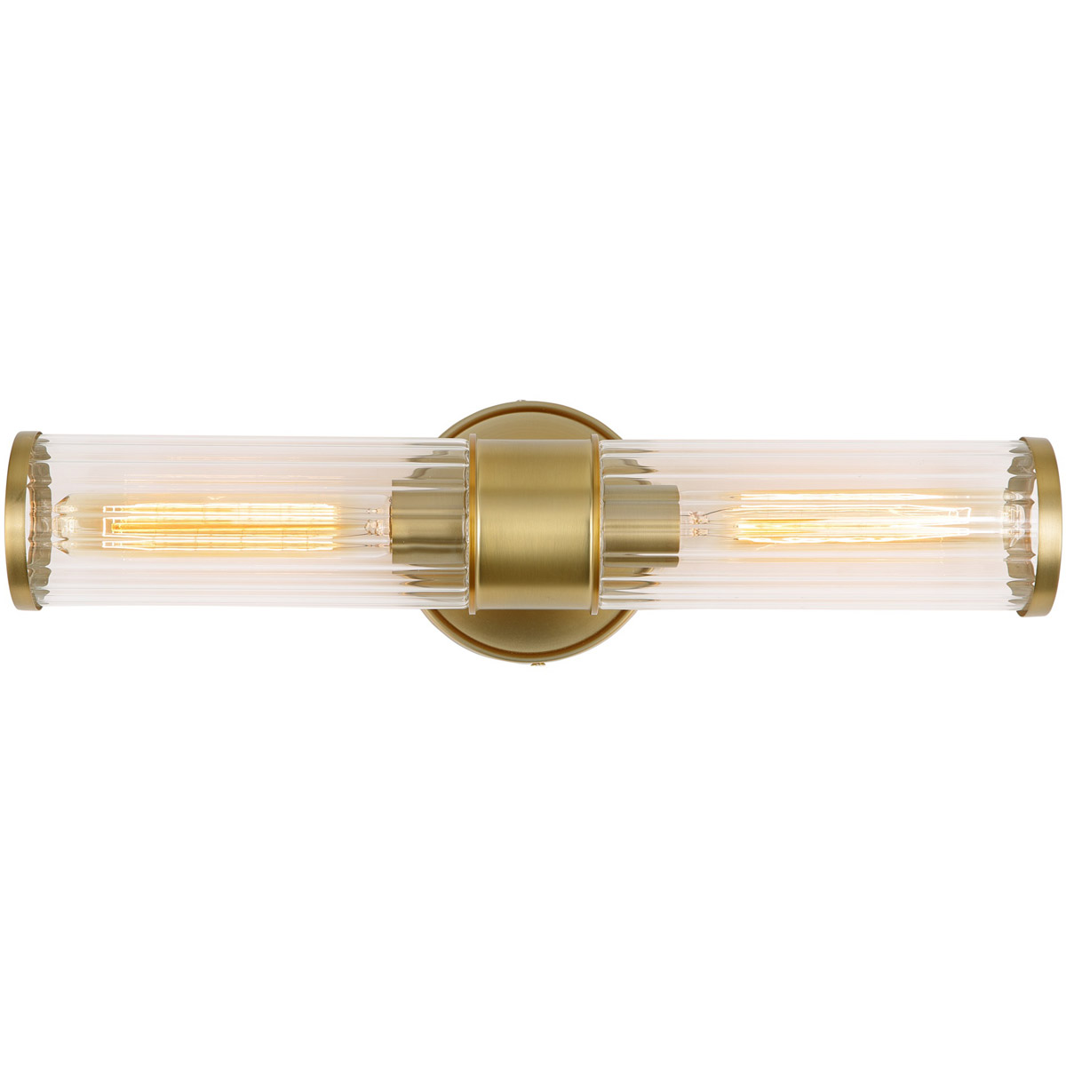 JVI Designs 42410 Hamilton 2 Light 5 inch Satin Brass Bathroom Wall Sconce Wall Light