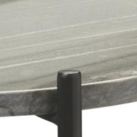 Jamie Young Co 20DOMA-STGR Domain 22 X 18 inch Grey Marble & Black Iron Side Table alternative photo thumbnail