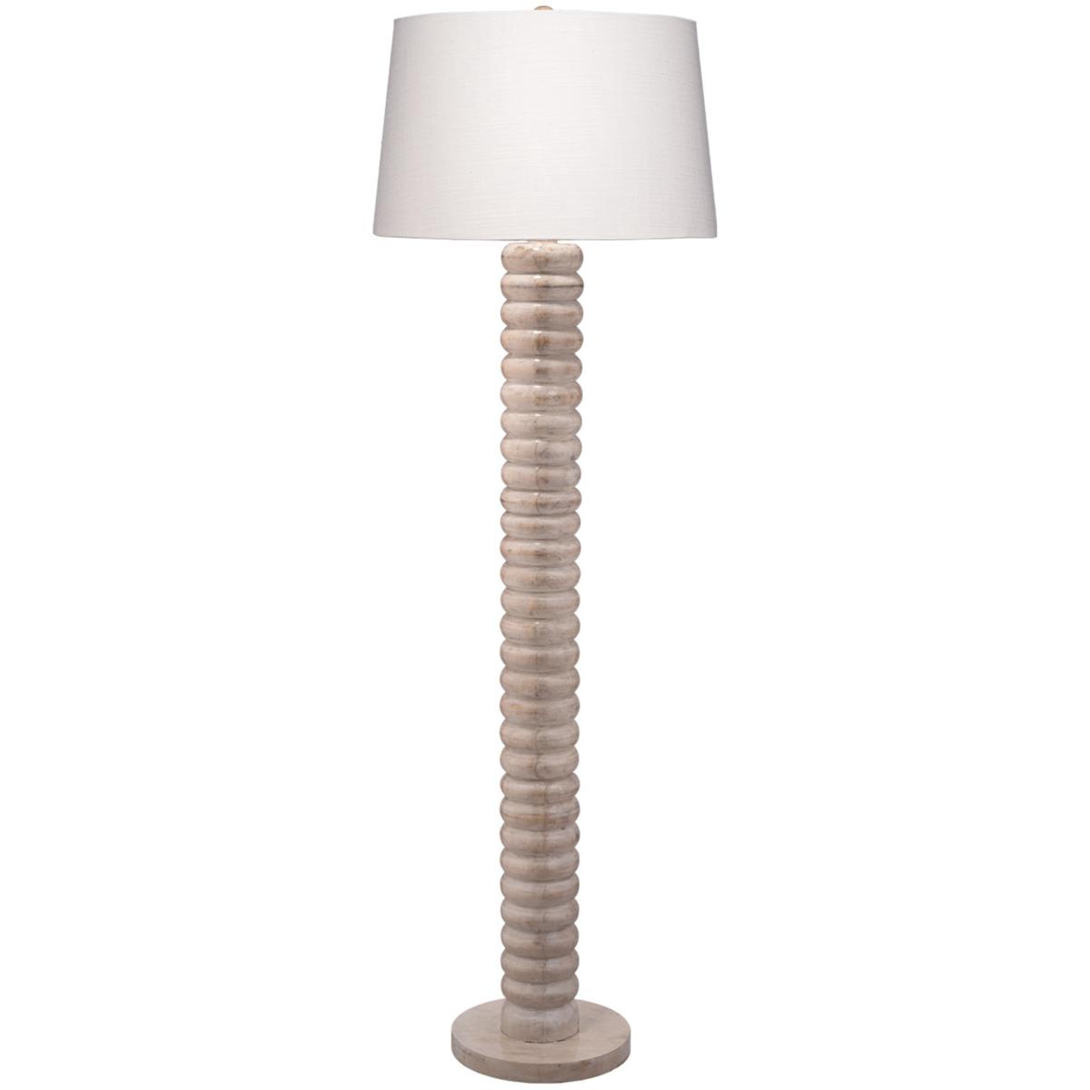 Jamie Young Co 1ABAC-FLBW Abacus 67.5 inch 150 watt Bleached Lacquered Floor Lamp Portable Light