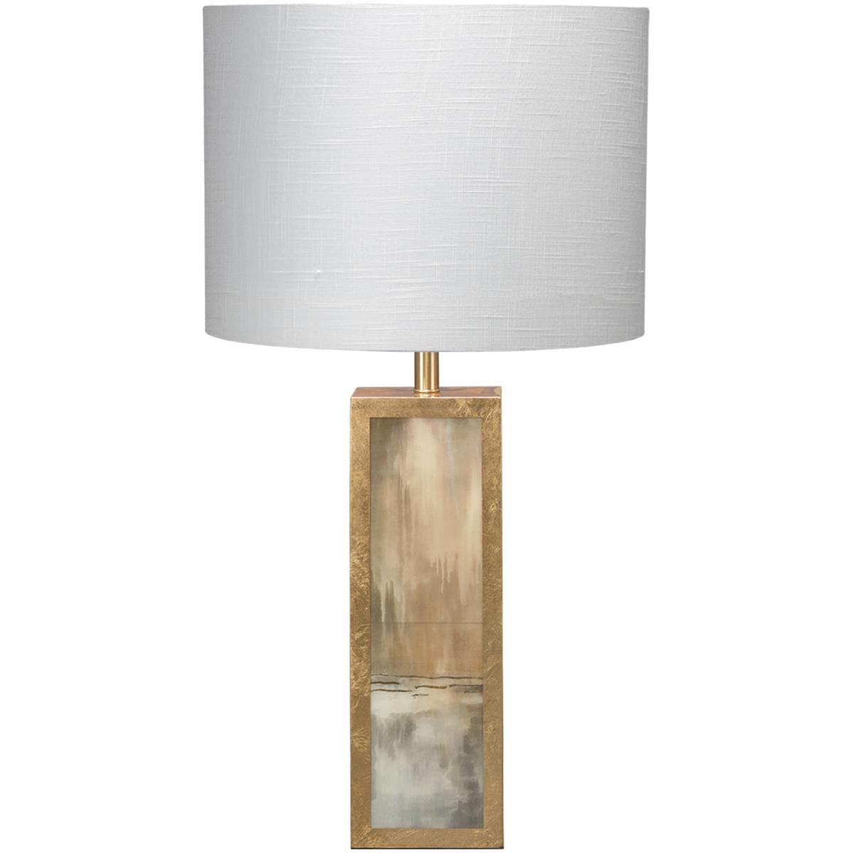 Jamie Young Co 1CLOU-TLTA Cloudscape 33 inch 150 watt Taupe & Slate Lacquer w/ Antique Gold Leafed Metal Table Lamp Portable Light