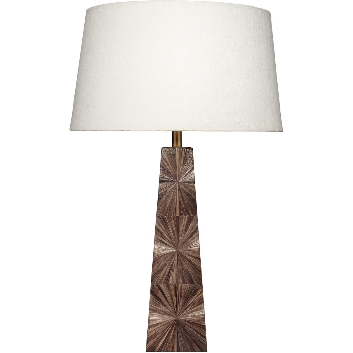 Jamie Young Co 1PALM-TLBR Palm 30 inch 150 watt Brown Dyed Straw Table Lamp Portable Light
