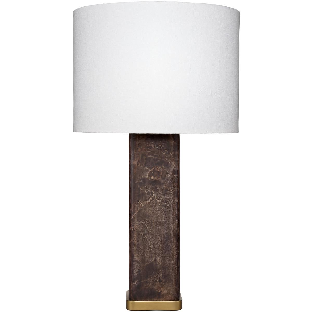 Jamie Young Co 1PRES-TLDG Preston 30 inch 150 watt Dark Grey Burl and Antique Brass Table Lamp Portable Light