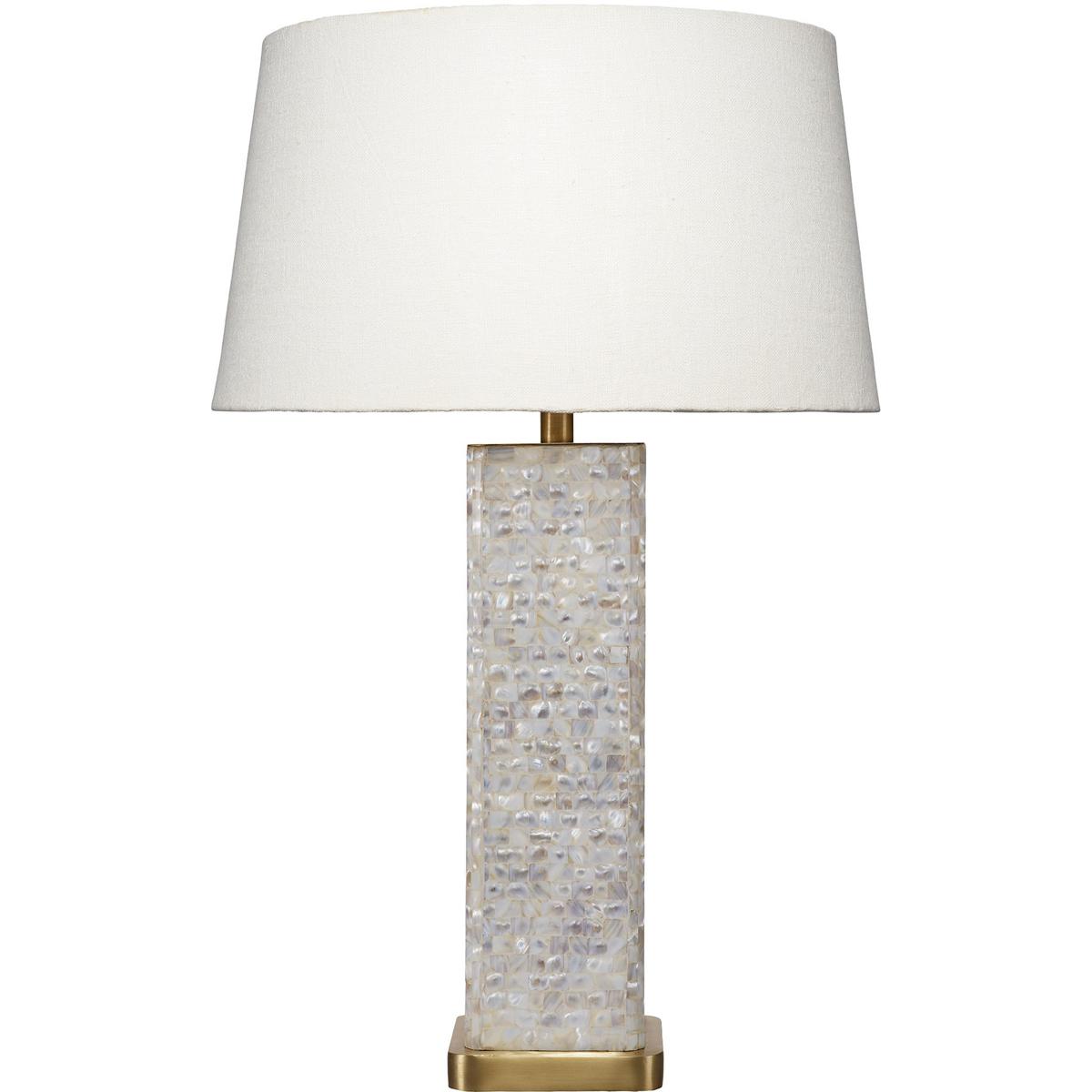 Jamie Young Co 1PRES-TLMOP Preston 30 inch 60 watt Mixed White Mother of Pearl Table Lamp Portable Light