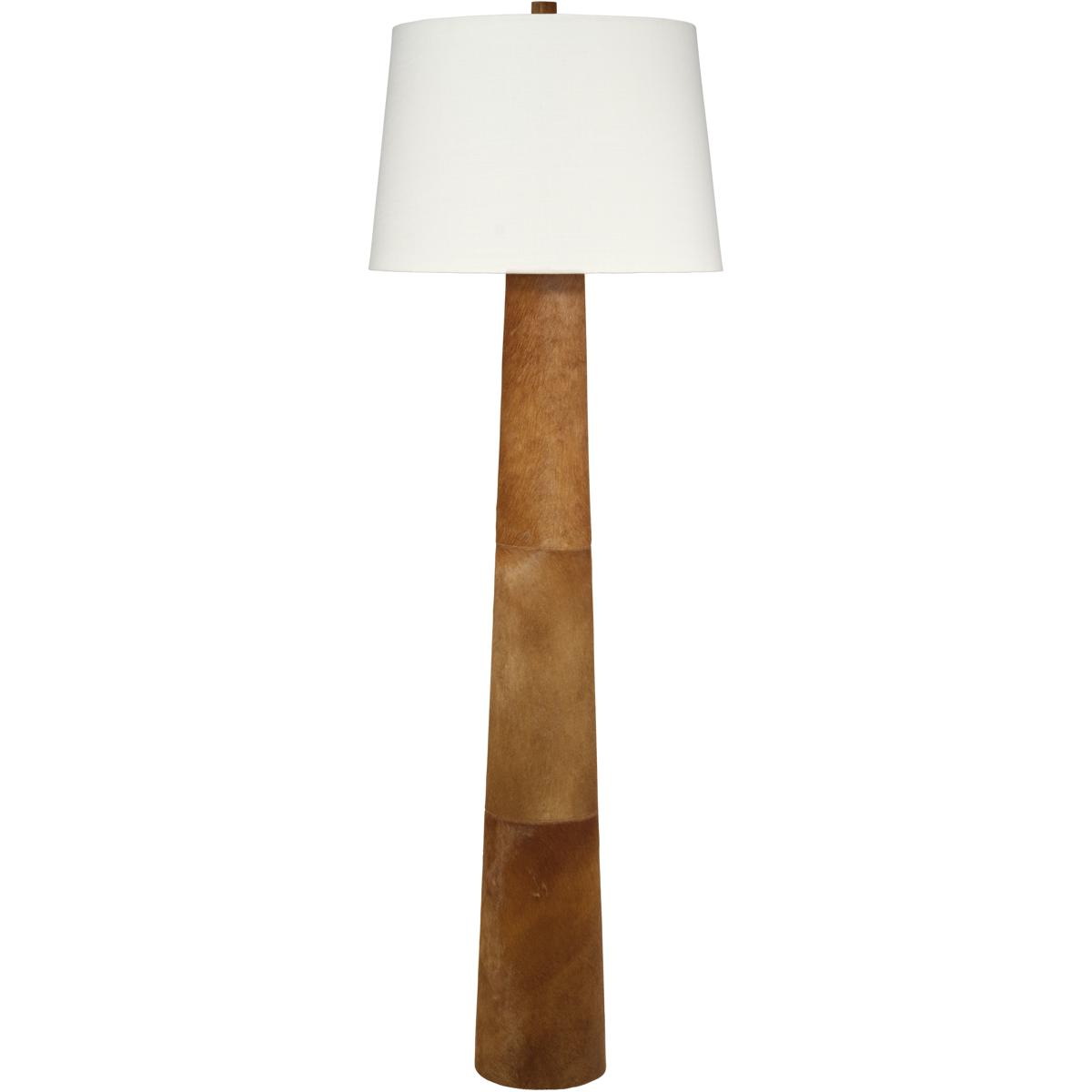 Jamie Young Co 1ROBE-FLSA Robertson 72 inch 150 watt Saddle Brown Hair on Hide Floor Lamp Portable Light, Inline