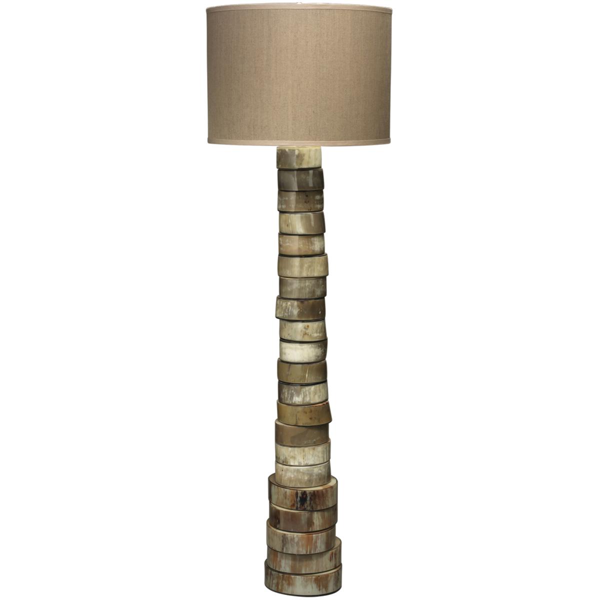 Stacked Horn Floor Lamp - Natural - Jamie Young Co. | Tall Lamp, Pole Lamp - Brown - Versatile, Adjustable, Decorative