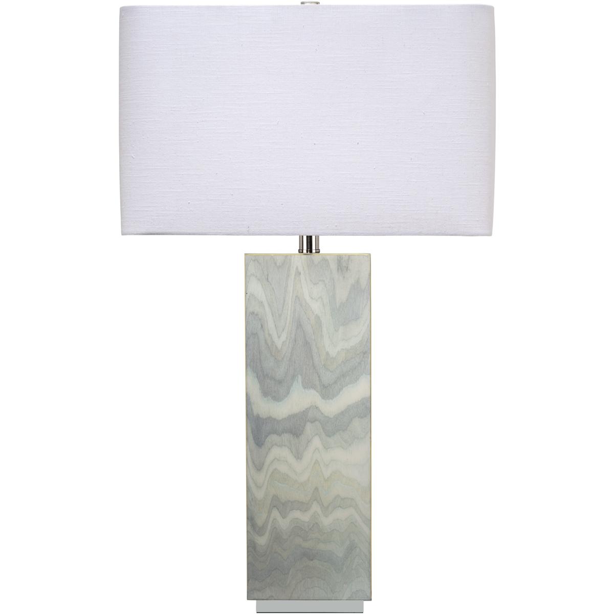 Jamie Young Co 1SUMM-TLBL Summit 28.5 inch 150 watt Pale Blue Lacquer Table Lamp Portable Light, Inline