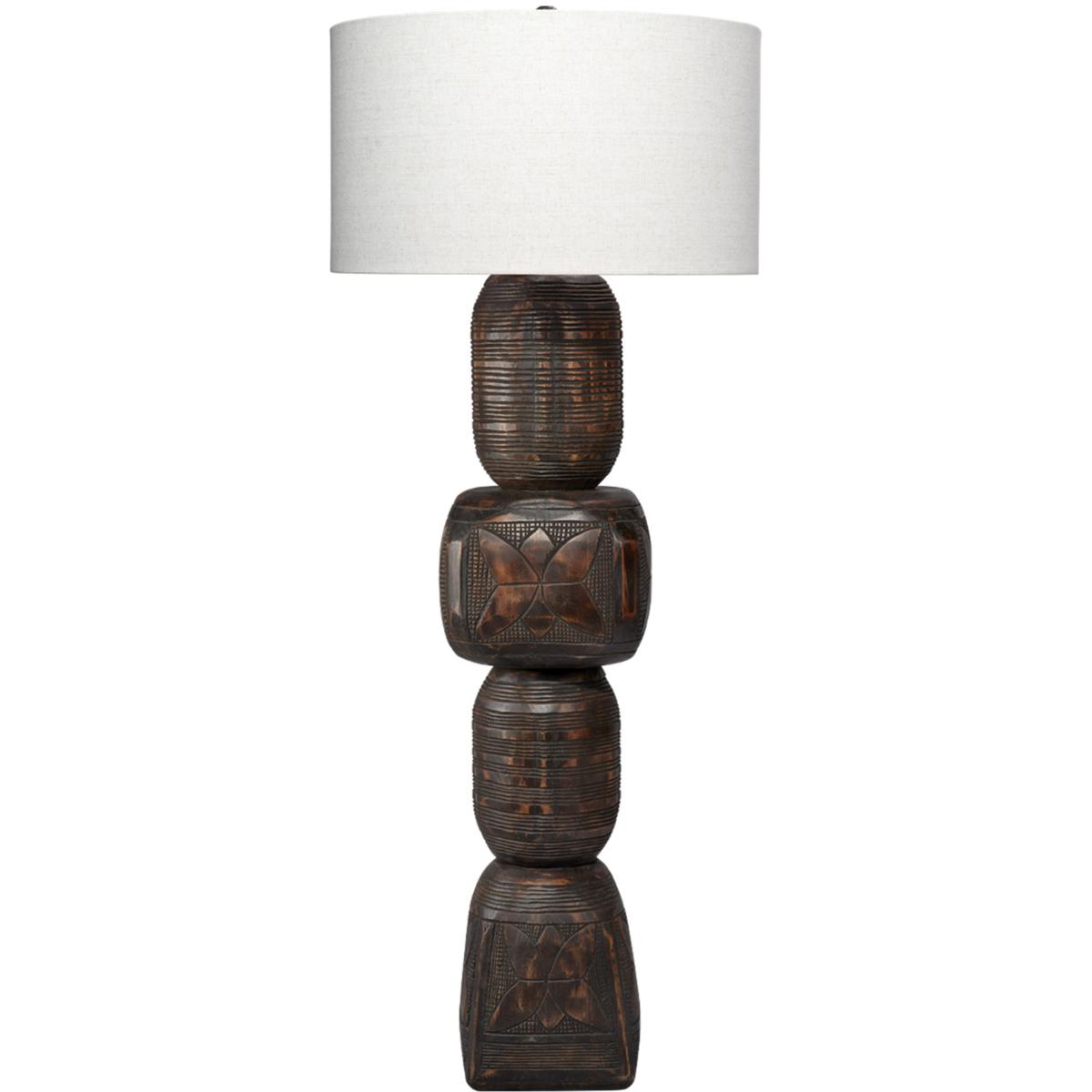 Jamie Young Co 1TOTE-FLDK Totem 62 inch 100 watt Dark Black Floor Lamp Portable Light