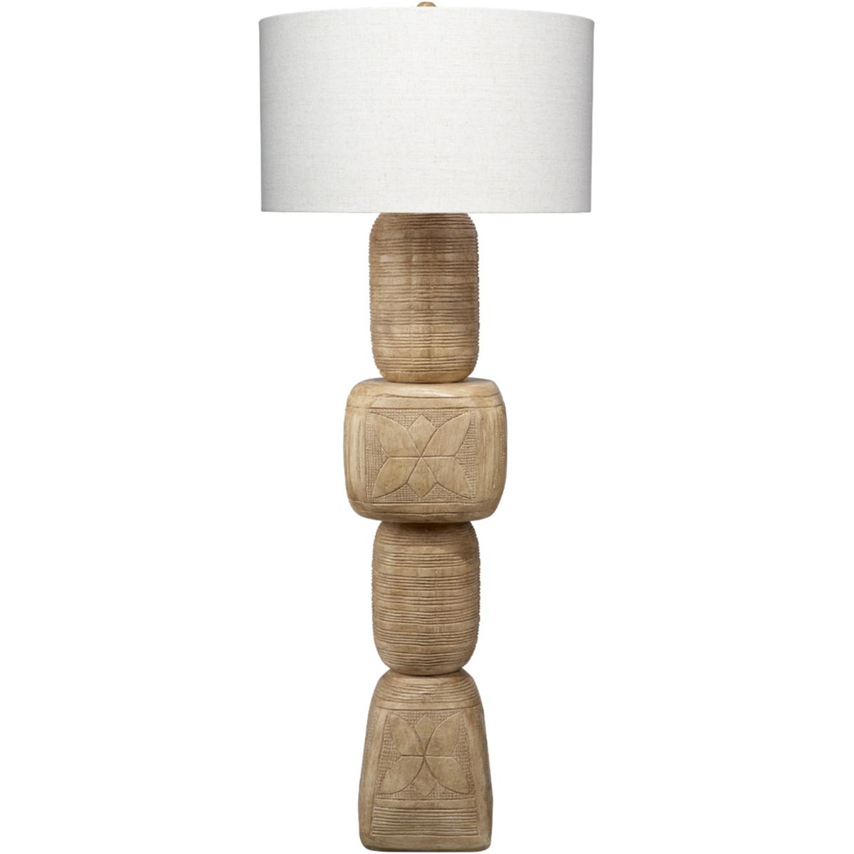 Jamie Young Co 1TOTE-FLNA Totem 62 inch 100 watt Bleached Floor Lamp Portable Light