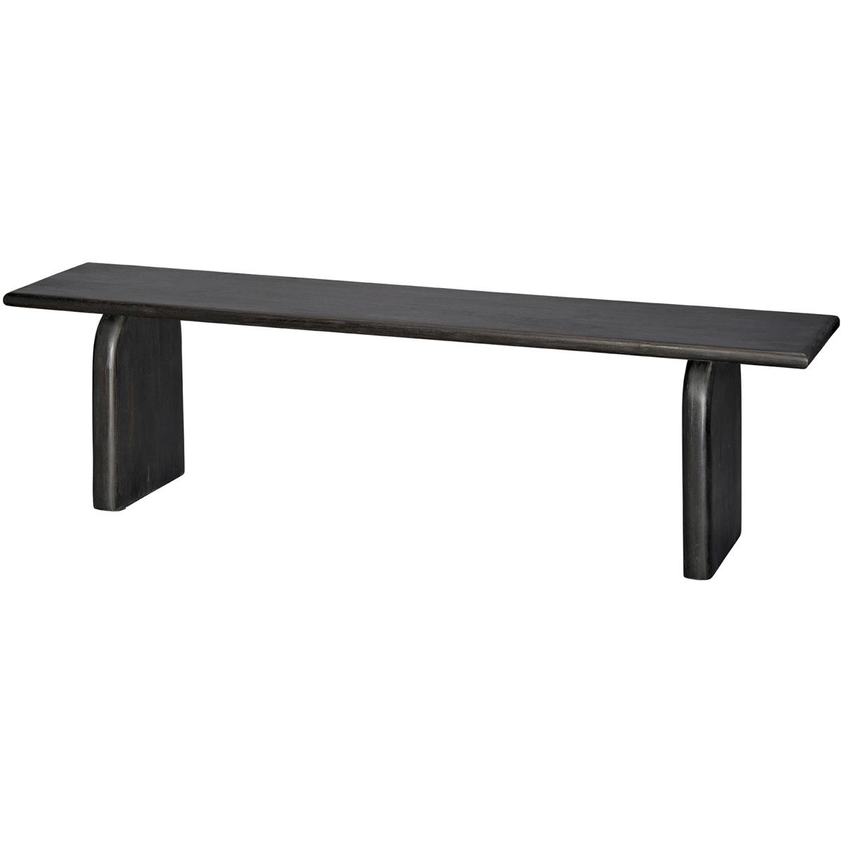 Jamie Young Co 20ARC-BEBK Arc Satin Black Bench, Inline