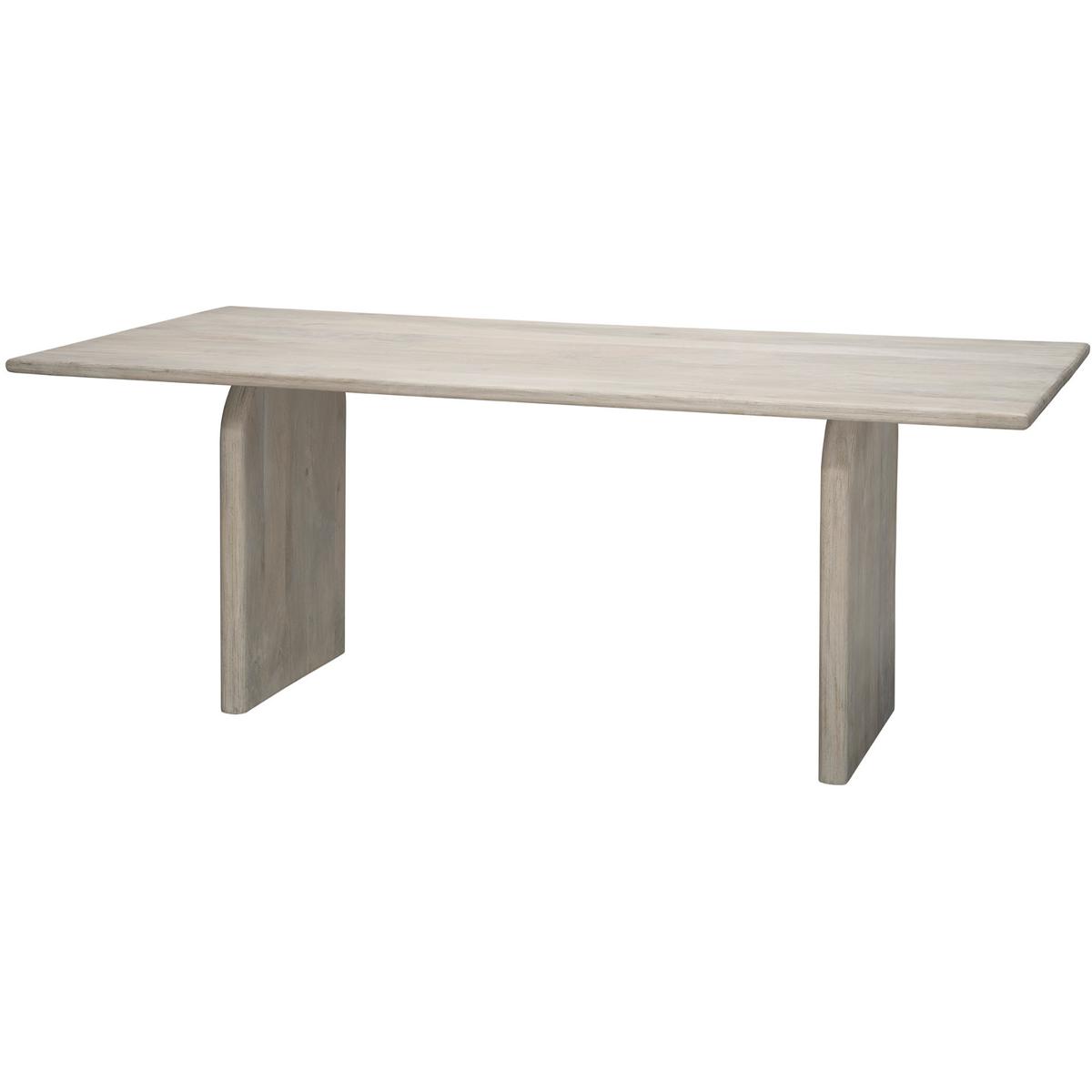 Jamie Young Co 20ARC-DTBW Arc 78.75 X 29.5 inch White Wash Dining Table, Inline