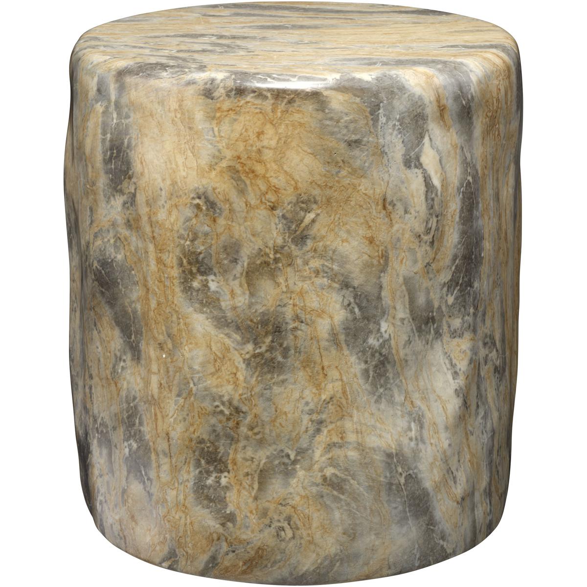 Jamie Young Co 20CEDA-STGR Cedar 20 X 18 inch Marbled Grey Side Table, Inline