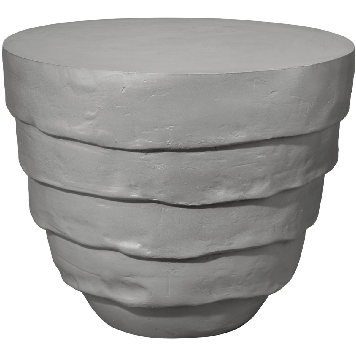 Jamie Young Co 20CONC-STCE Concentric 19 X 15.25 inch Cement Rustic Side Table