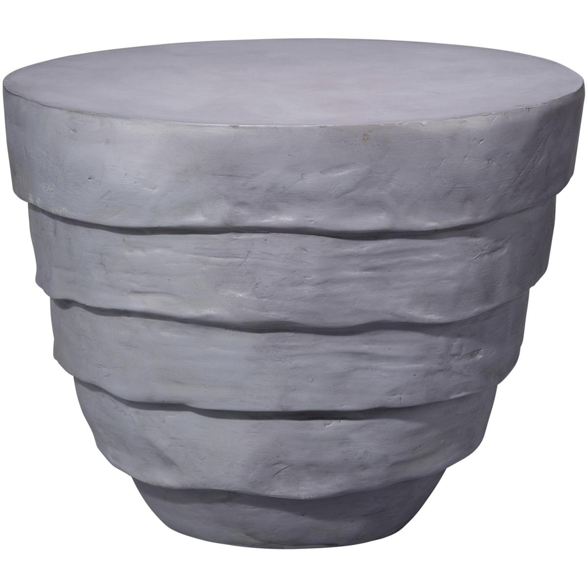 Jamie Young Co 20CONC-STGR Concentric 19 X 15.25 inch Steel Grey Side Table