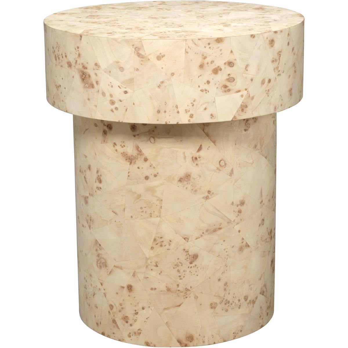 Jamie Young Co 20CONF-STBB Configuration 24 X 20 inch Bleached Burl Veneer Side Table, Inline