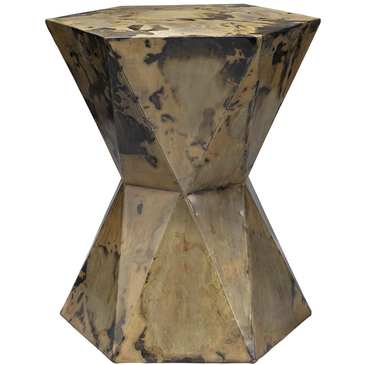 Jamie Young Co 20CROW-SMAW Crown 19 X 16.5 inch Acid Washed Metal Side Table