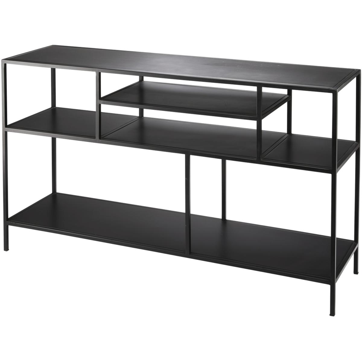 Jamie Young Co 20ELEM-COBK Element Shelved 51 X 14 inch Black Iron Console Table