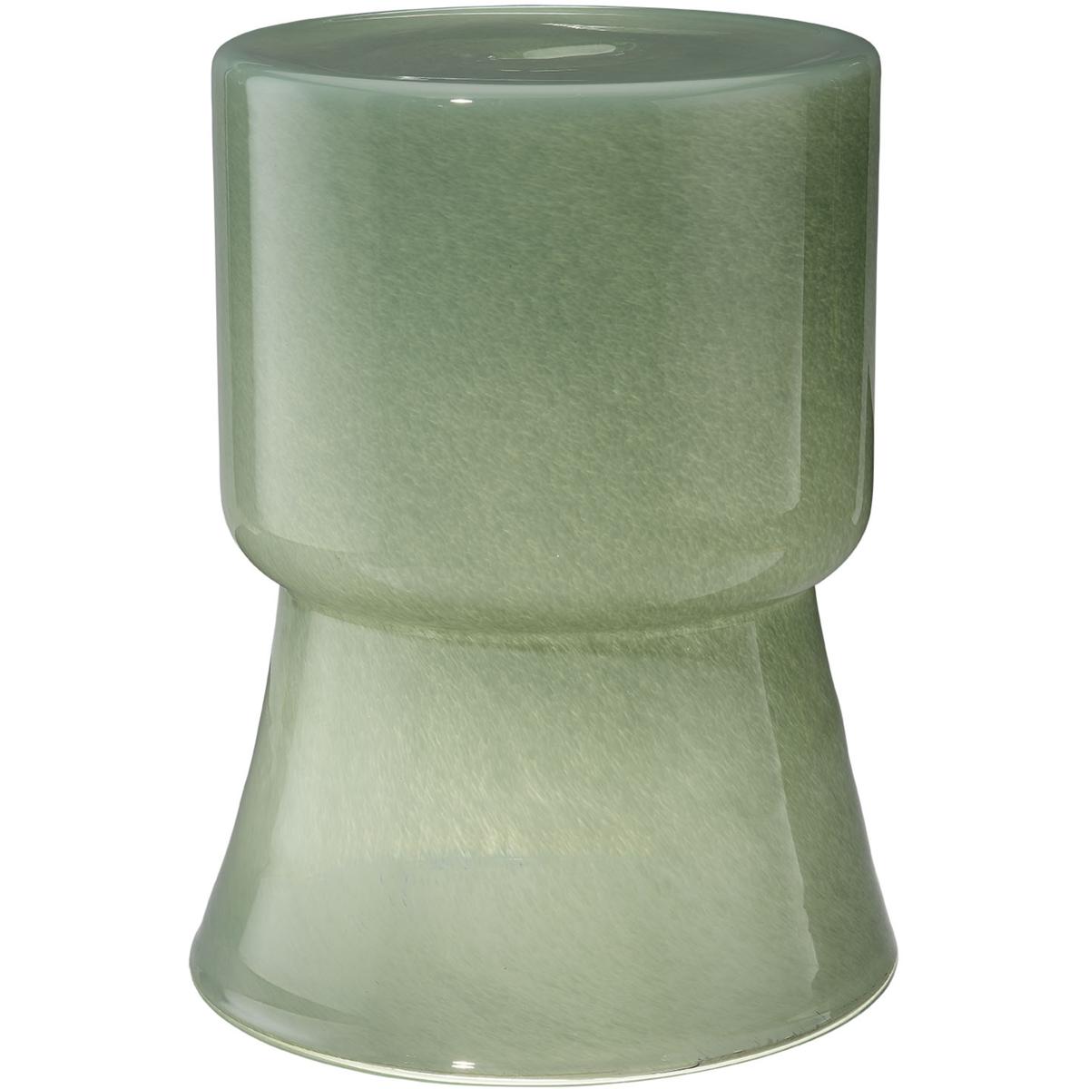 Jamie Young Co 20HUNT-STGN Huntington 17 inch Green Glass Garden Stool