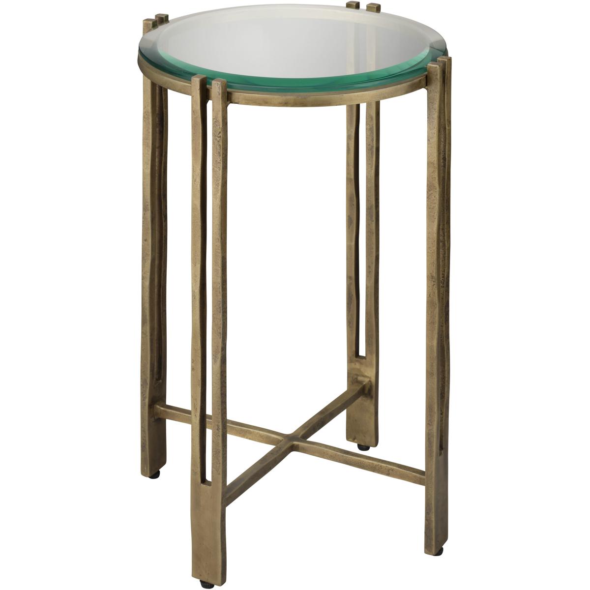 Jamie Young Co 20METR-STAB Metrical 20.5 X 14 inch Antique Brass Side Table, Inline