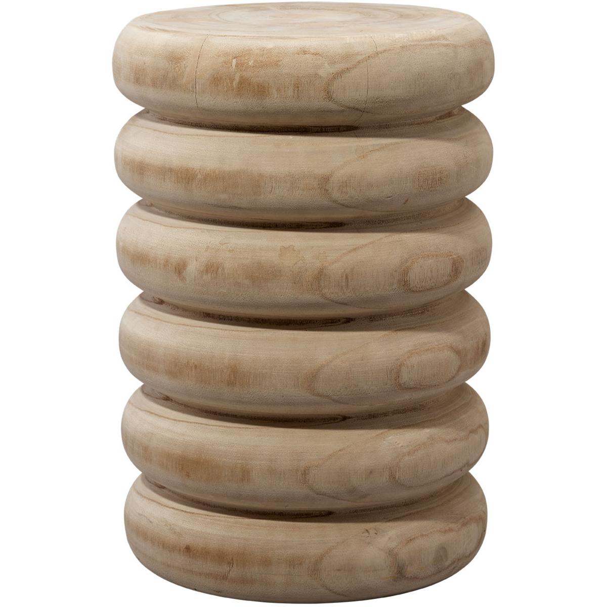 Jamie Young Co 20MOJA-STNA Mojave 18 X 12 inch Natural Paulownia Wood Side Table
