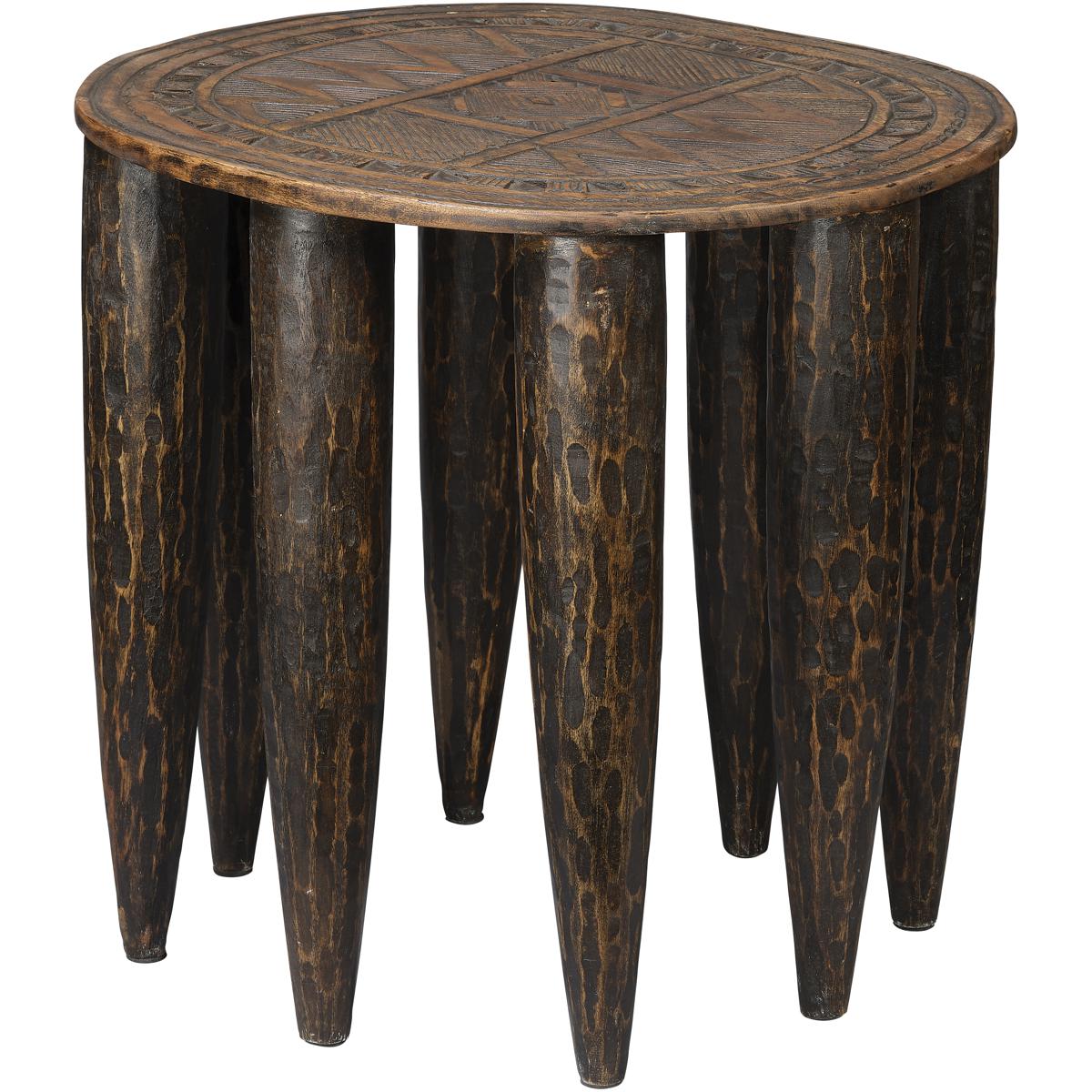 Jamie Young Co 20NAGA-STDK Naga 22 X 21.25 inch Dark Antique Side Table