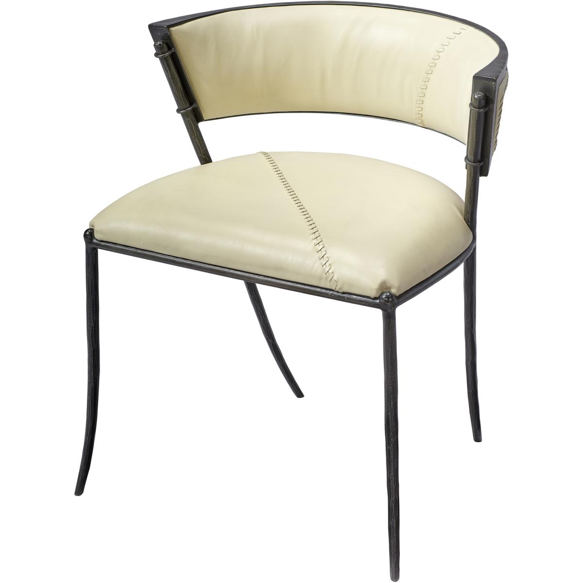 Jamie Young Co 20NEVA-CHOW Nevado Off White and Black Chair