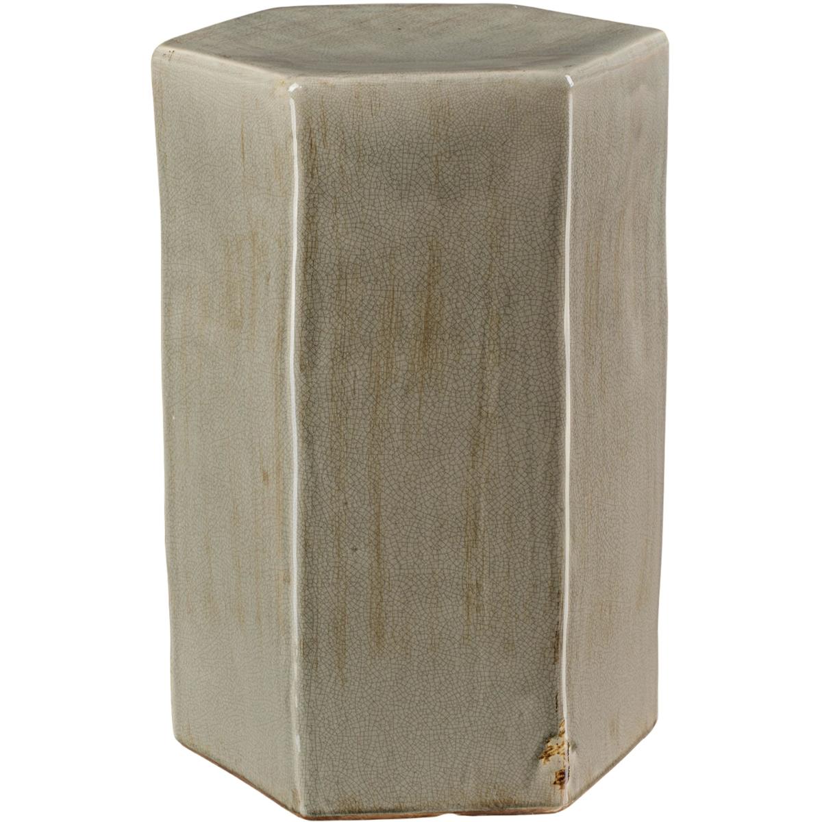 Jamie Young Co 20PORT-LGGR Porto 21 X 15 inch Grey Ceramic Side Table
