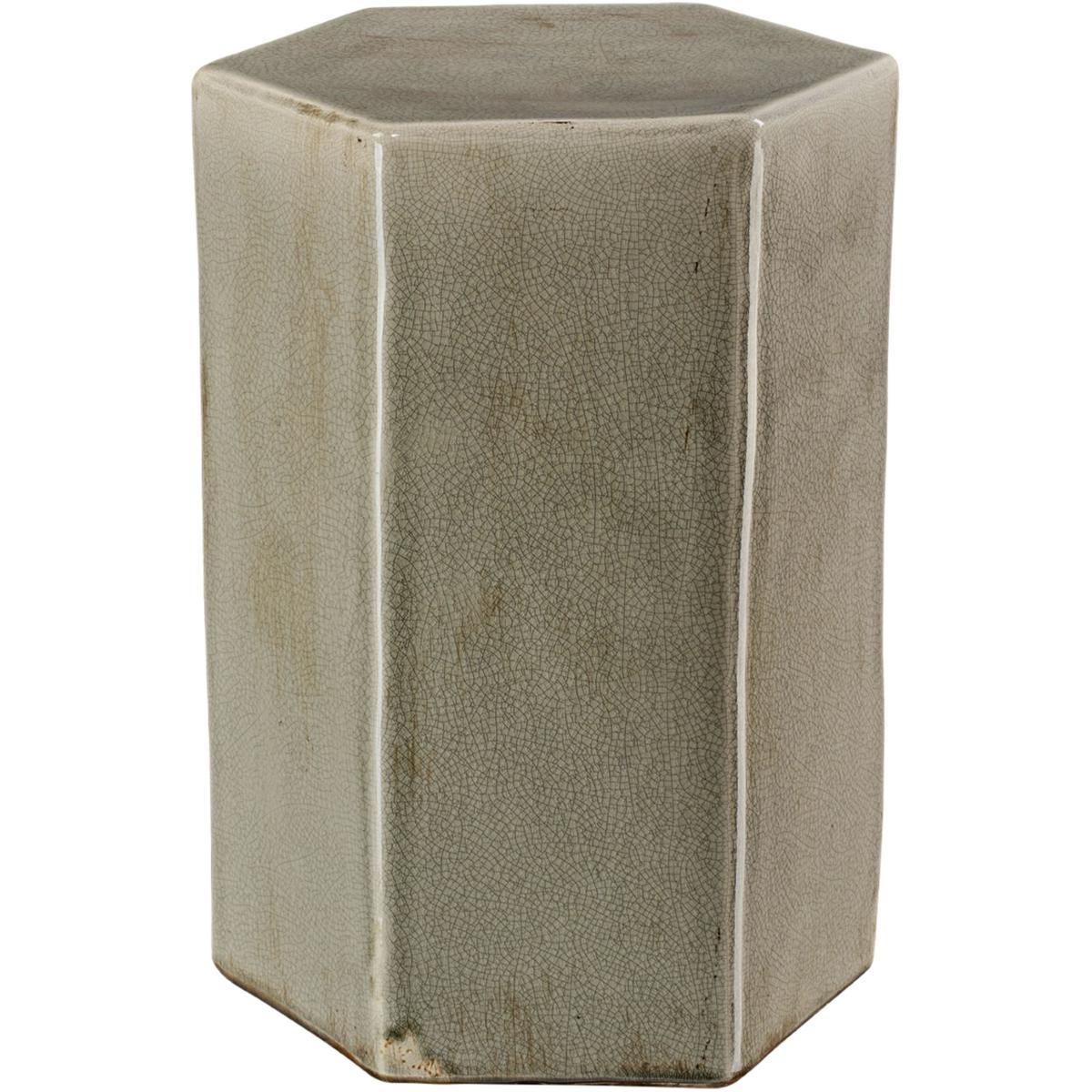 Jamie Young Co 20PORT-SMGR Porto 16 X 11.5 inch Grey Ceramic Side Table