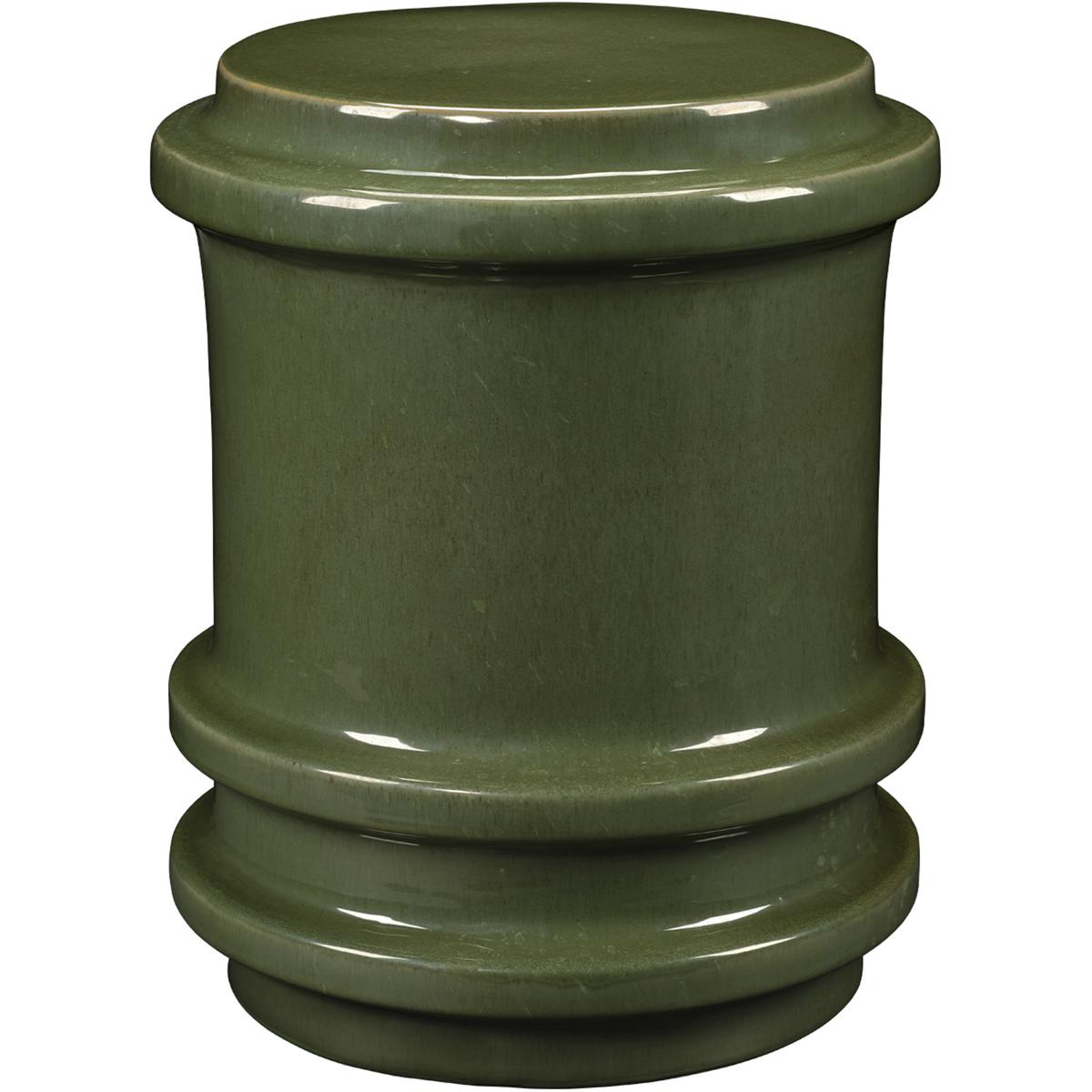 Jamie Young Co 20REGL-STOL Reglet 17.5 inch Reactive Green Glaze Stool, Inline