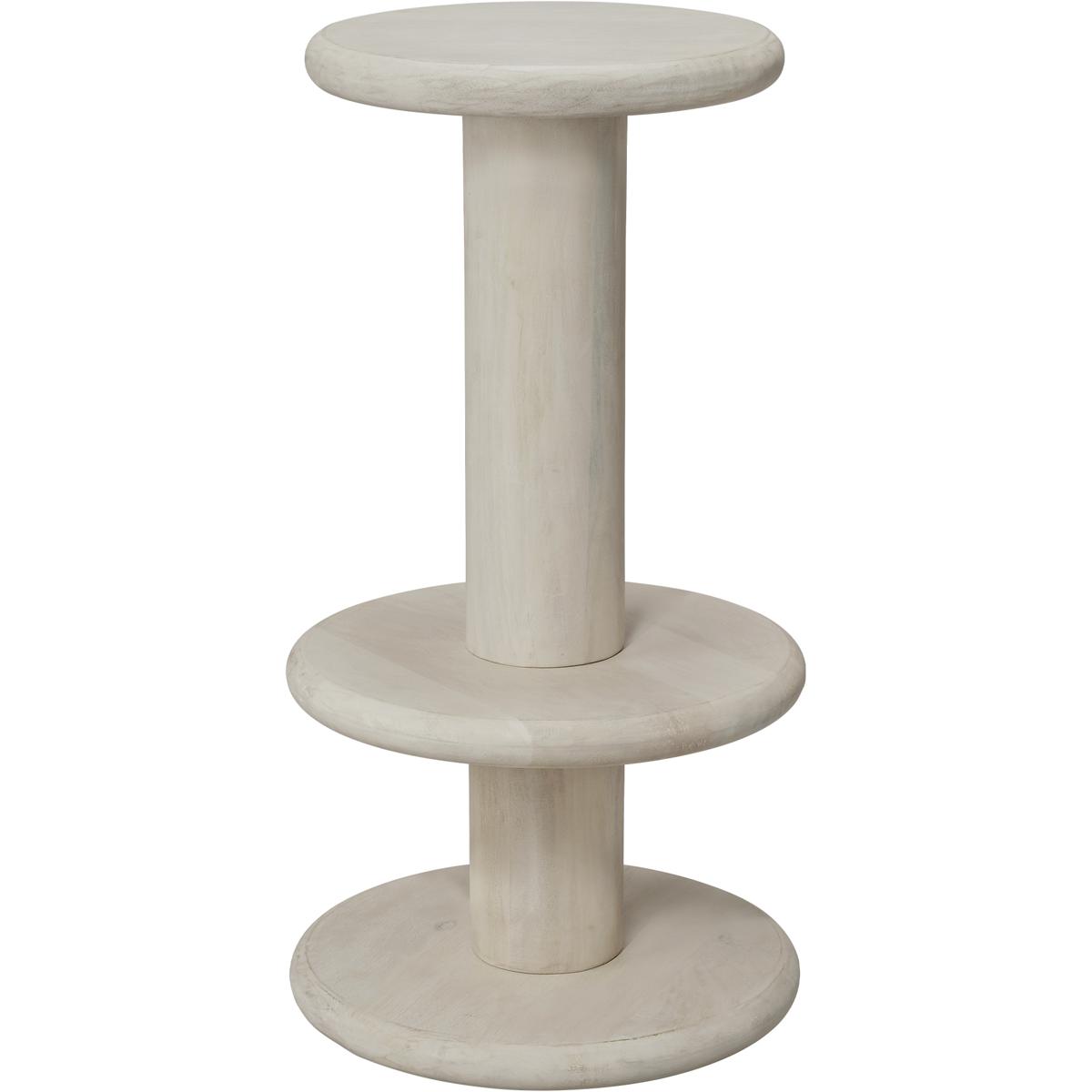 Jamie Young Co 20RYE-BSBW Rye 30.5 inch White Wash Bar Stool, Inline