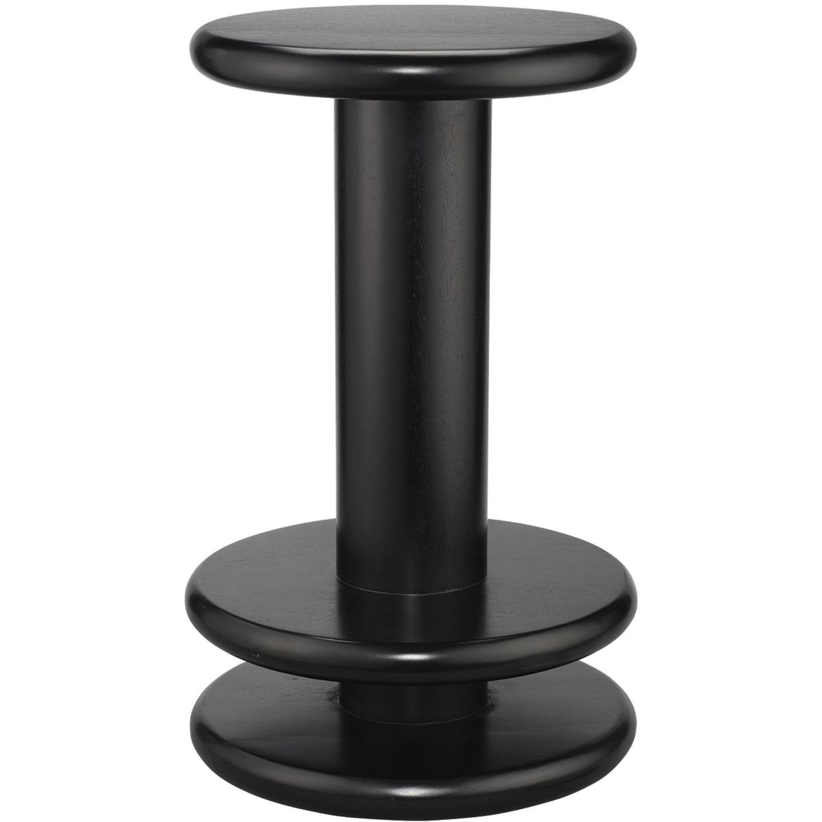 Jamie Young Co 20RYE-CSBK Rye 24 inch Satin Black Counter Stool, Inline