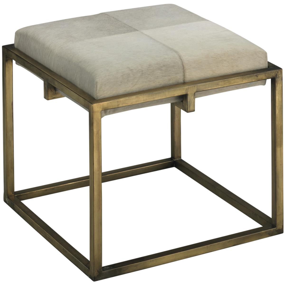 Jamie Young Co 20SHEL-STWH Shelby 18 inch White Hide Stool