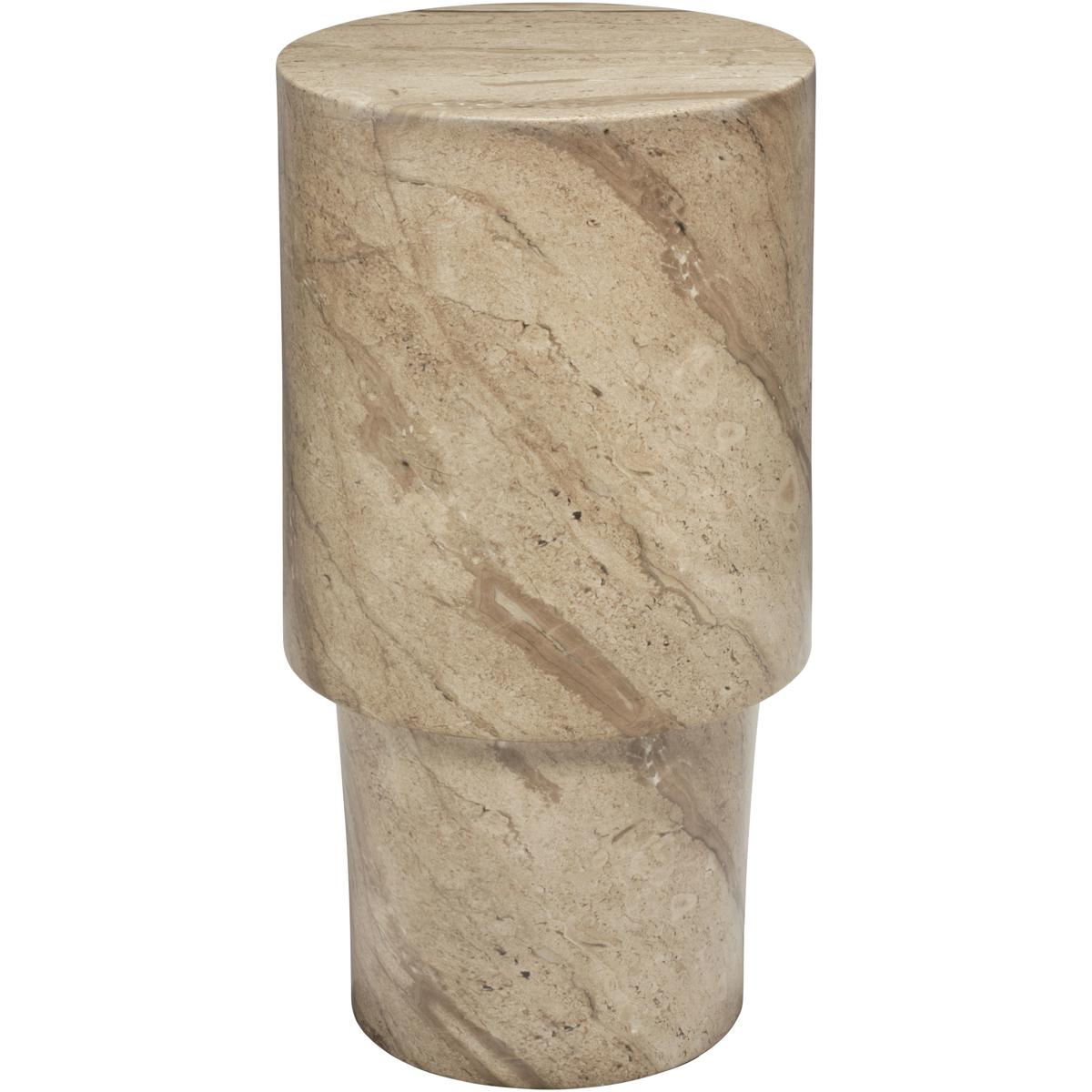 Jamie Young Co 20STGE-DTLBE St. Germain 20 X 11 inch Marbled Beige Drink Table, Inline