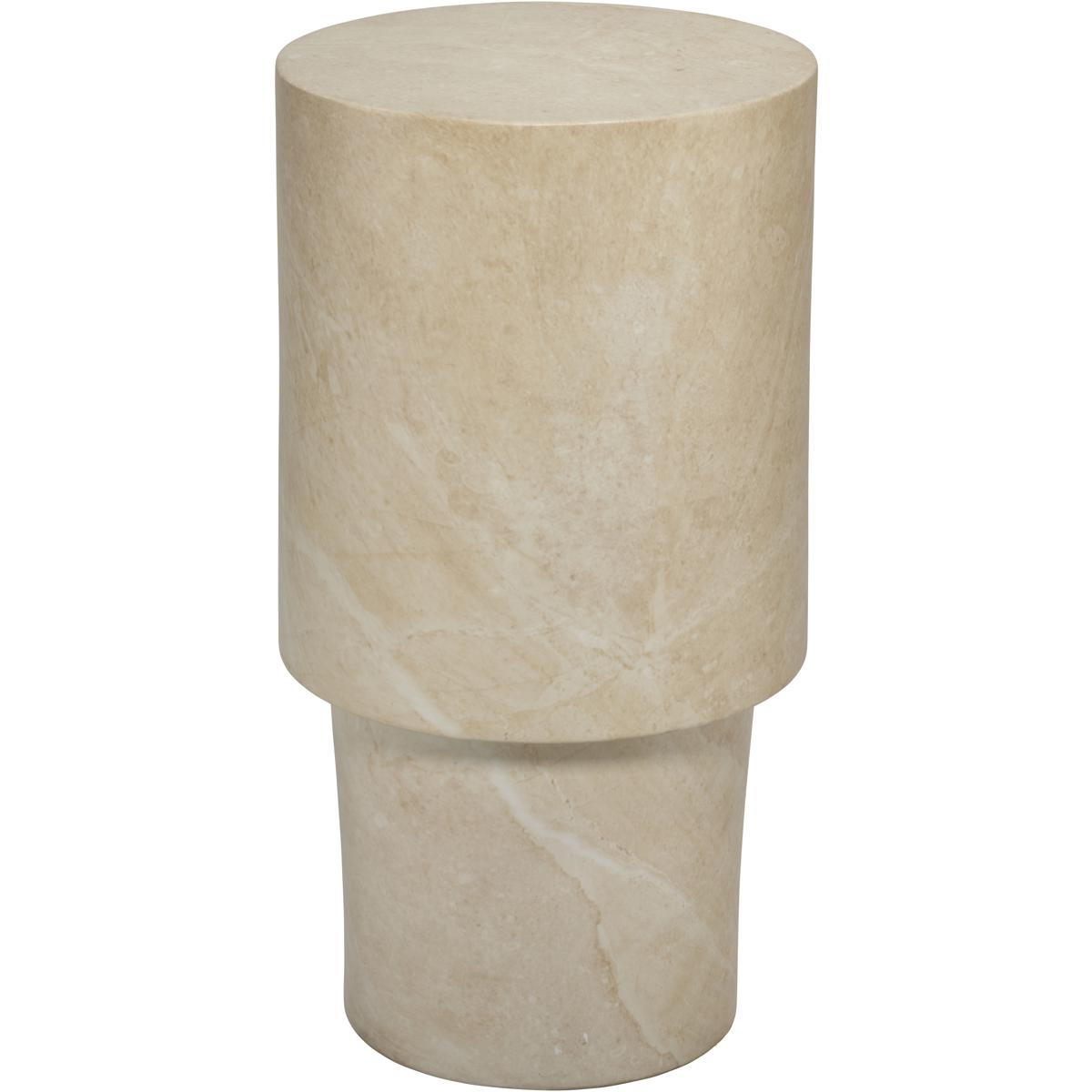Jamie Young Co 20STGE-DTLCR St. Germain 20 X 11 inch Marbled Cream Drink Table, Inline