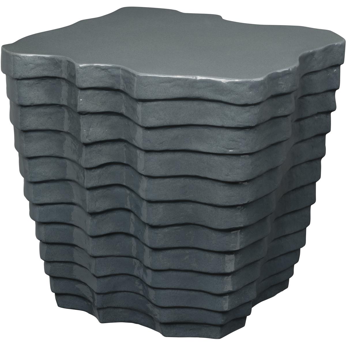 Jamie Young Co 20STRA-STSL Strata 18 X 18 inch Slate Blue Glaze Side Table, Inline