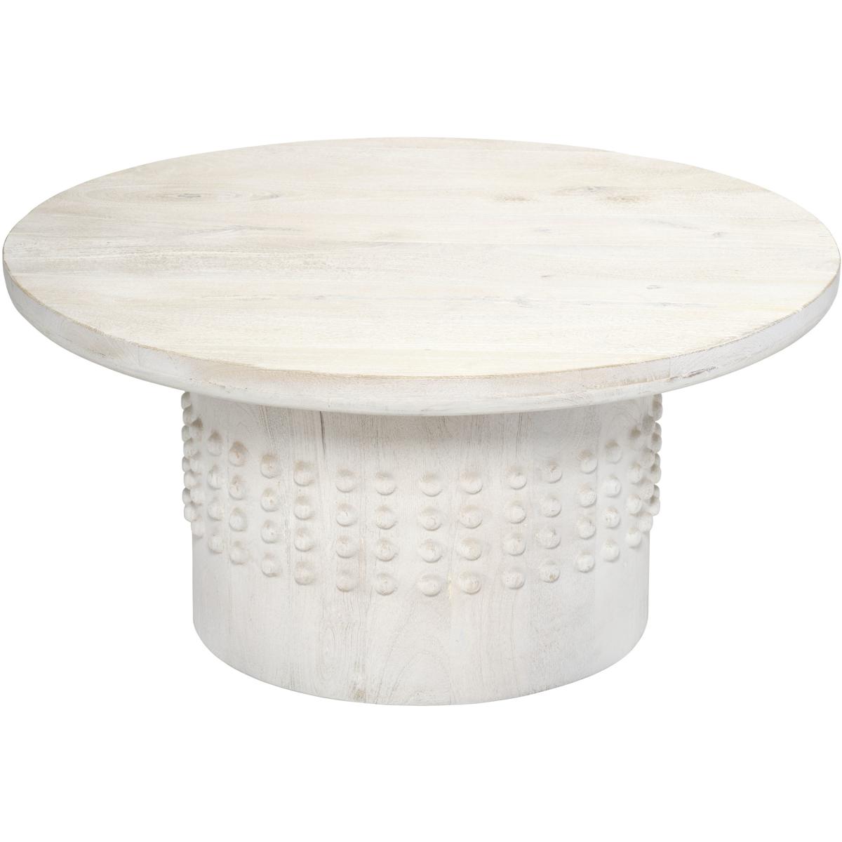 Jamie Young Co 20STUD-CTWH Studded 36 X 17.25 inch White Wash Coffee Table, Inline
