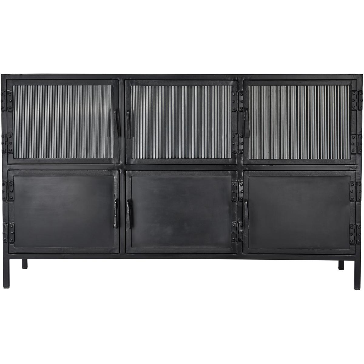 Jamie Young Co 20VITR6-COBK Vitrino 50 inch Black 6 Door Console