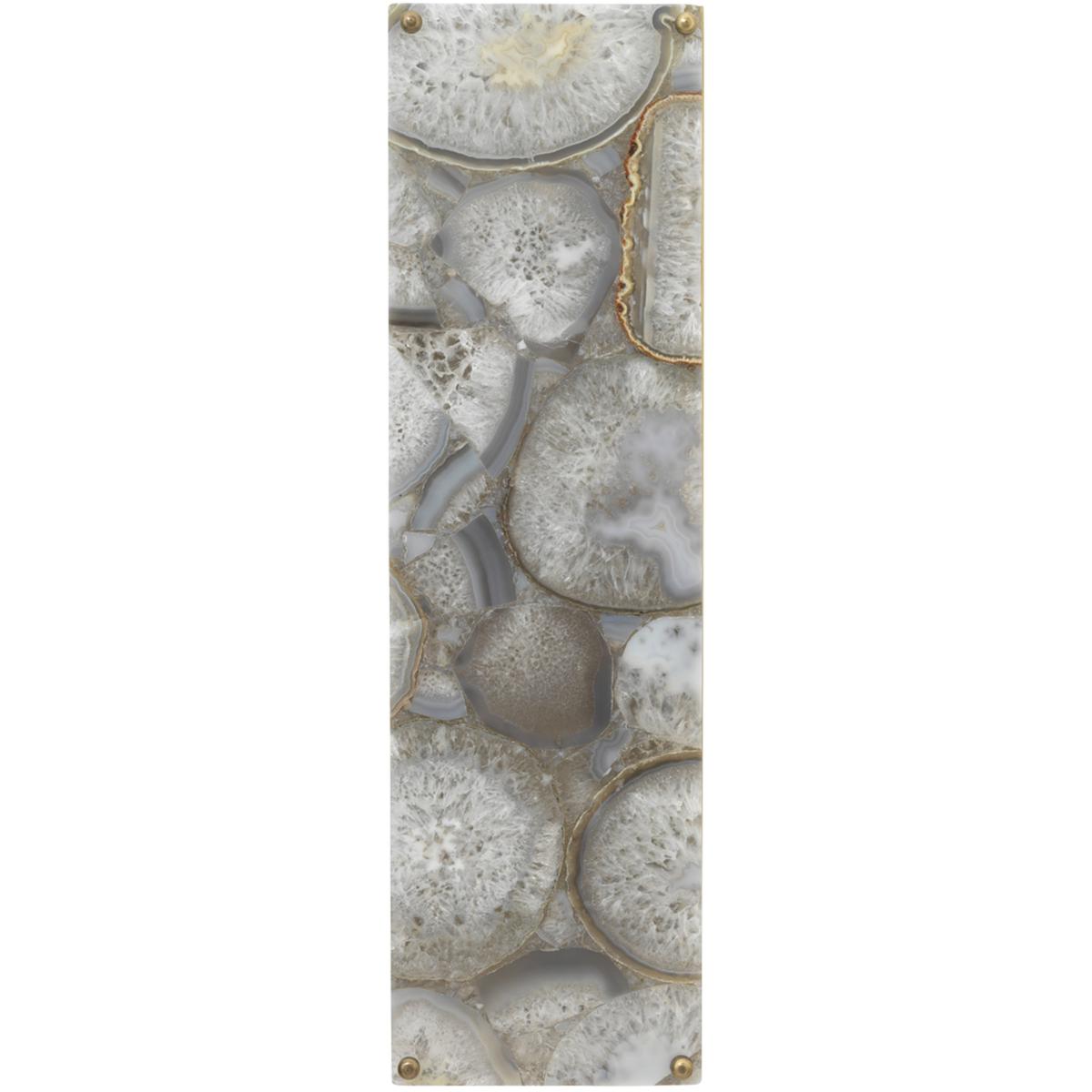 Jamie Young Co 4ADEL-RECTAB Adeline 2 Light 5.5 inch Agate & Antique Brass Wall Sconce Wall Light, Rectangle
