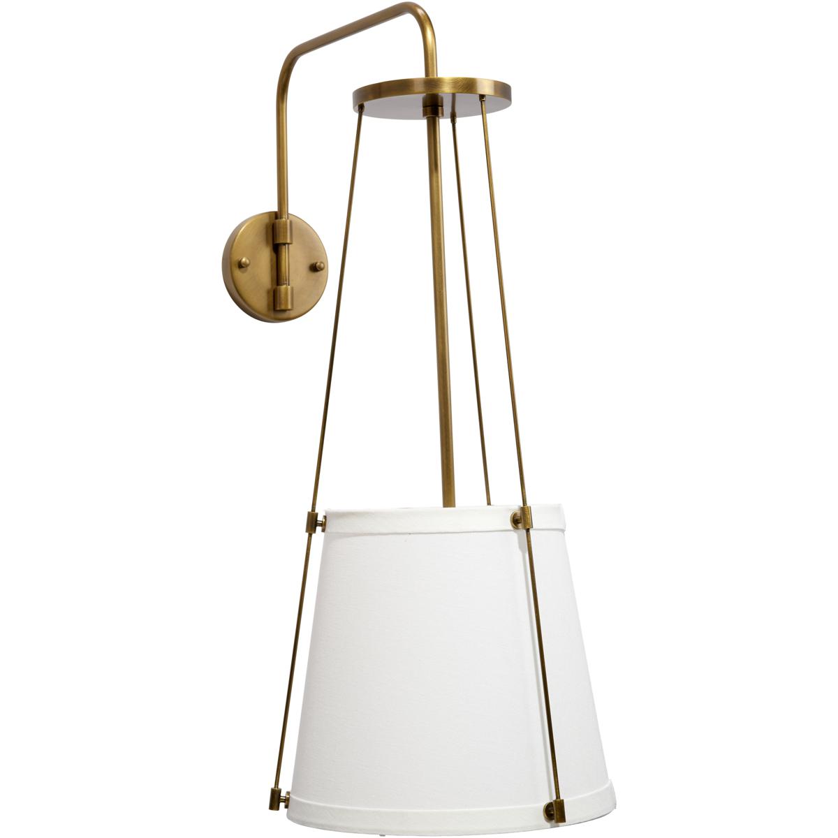 Jamie Young Co 4CALI-ABOW California 1 Light 24 inch Antique Brass Wall Sconce Wall Light