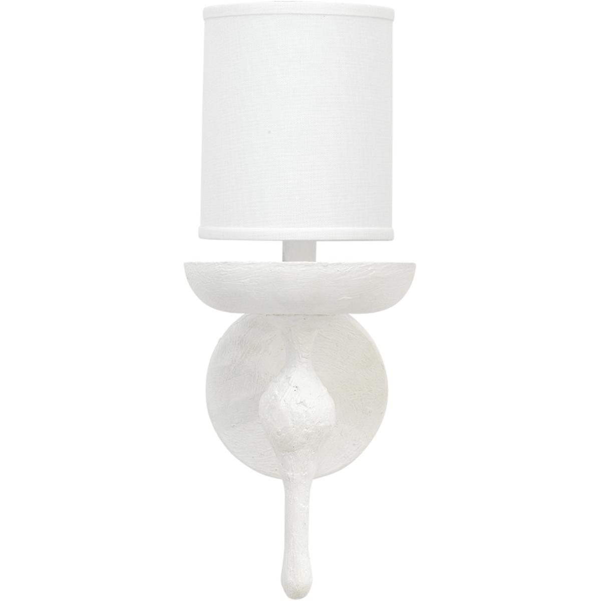 Jamie Young Co 4CONC-SCWH Concord 1 Light 6 inch White Plaster Wall Sconce Wall Light