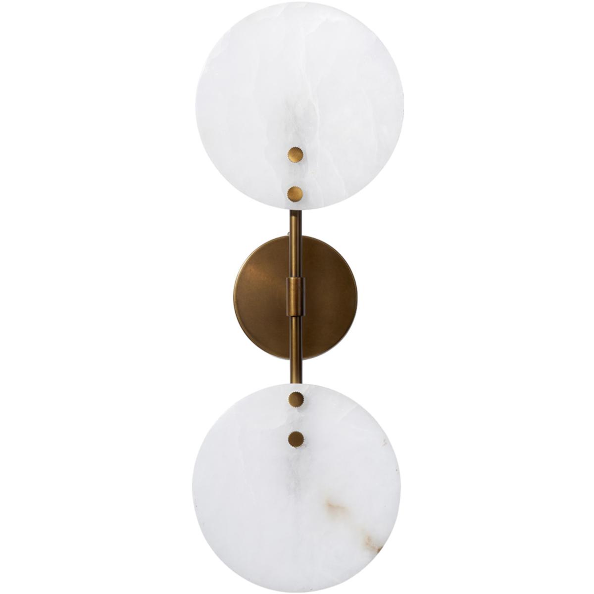 Jamie Young Co 4ORAC-ALAB Oracle 2 Light 8 inch Antique Brass ADA Sconce Wall Light
