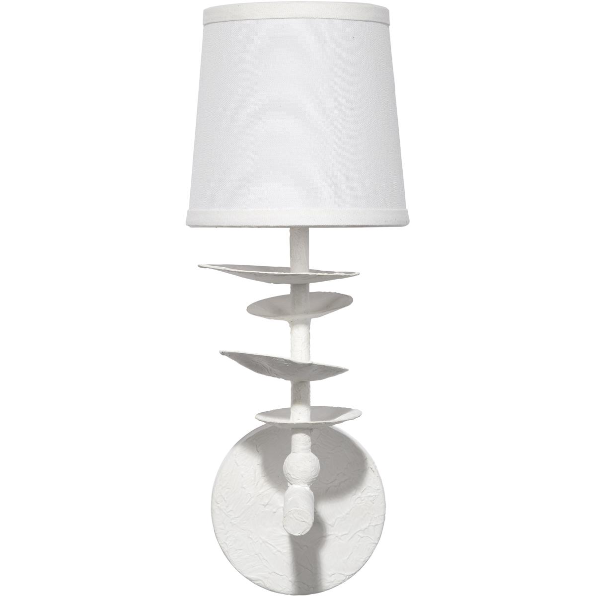 Jamie Young Co 4PETA-SCWH Petal 1 Light 6 inch White Wall Sconce Wall Light