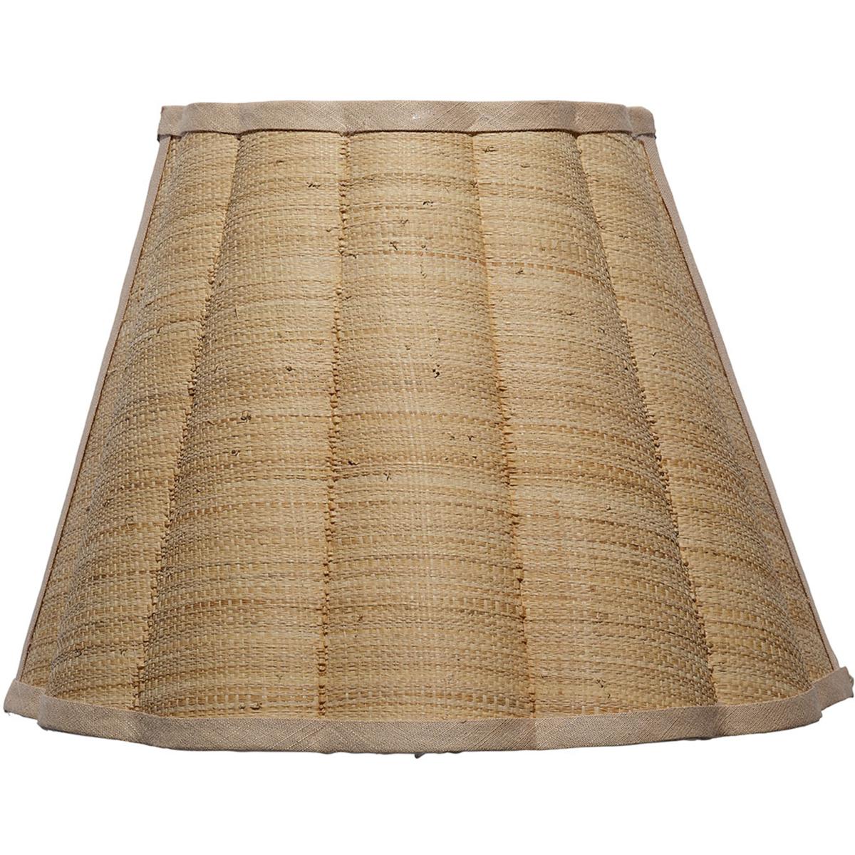 Jamie Young Co 4SCAL-SCRA Scalloped 1 Light 14 inch Brass Wall Sconce Wall Light in Natural Raffia