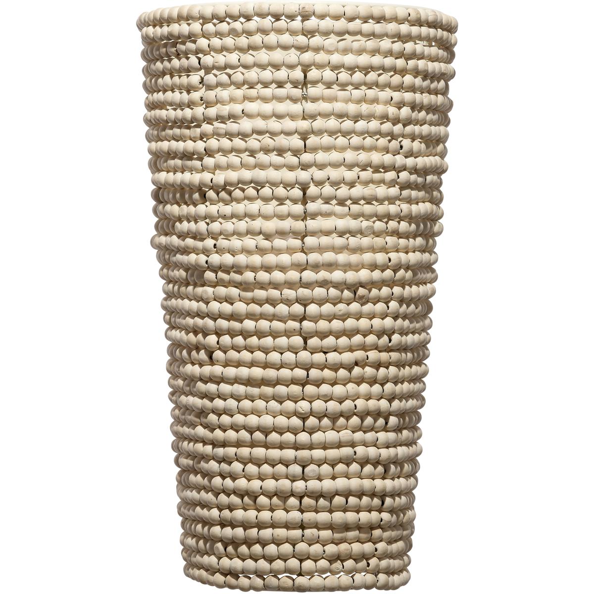 Jamie Young Co 4SEAW-CONA Seawall 1 Light 7.5 inch Natural Wood Beads Cone Sconce Wall Light
