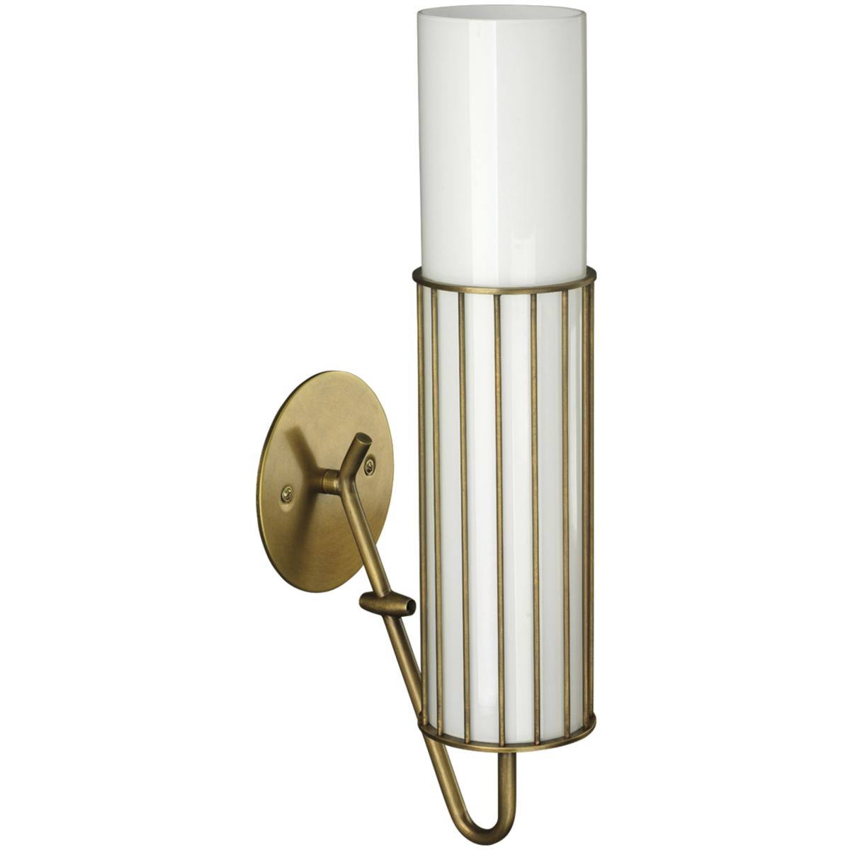 Jamie Young Co 4TORI-SCAB Torino 1 Light 3.5 inch Antique Brass & Opaque White Milk Glass Wall Sconce Wall Light in Antique Brass and Opaque White Mil