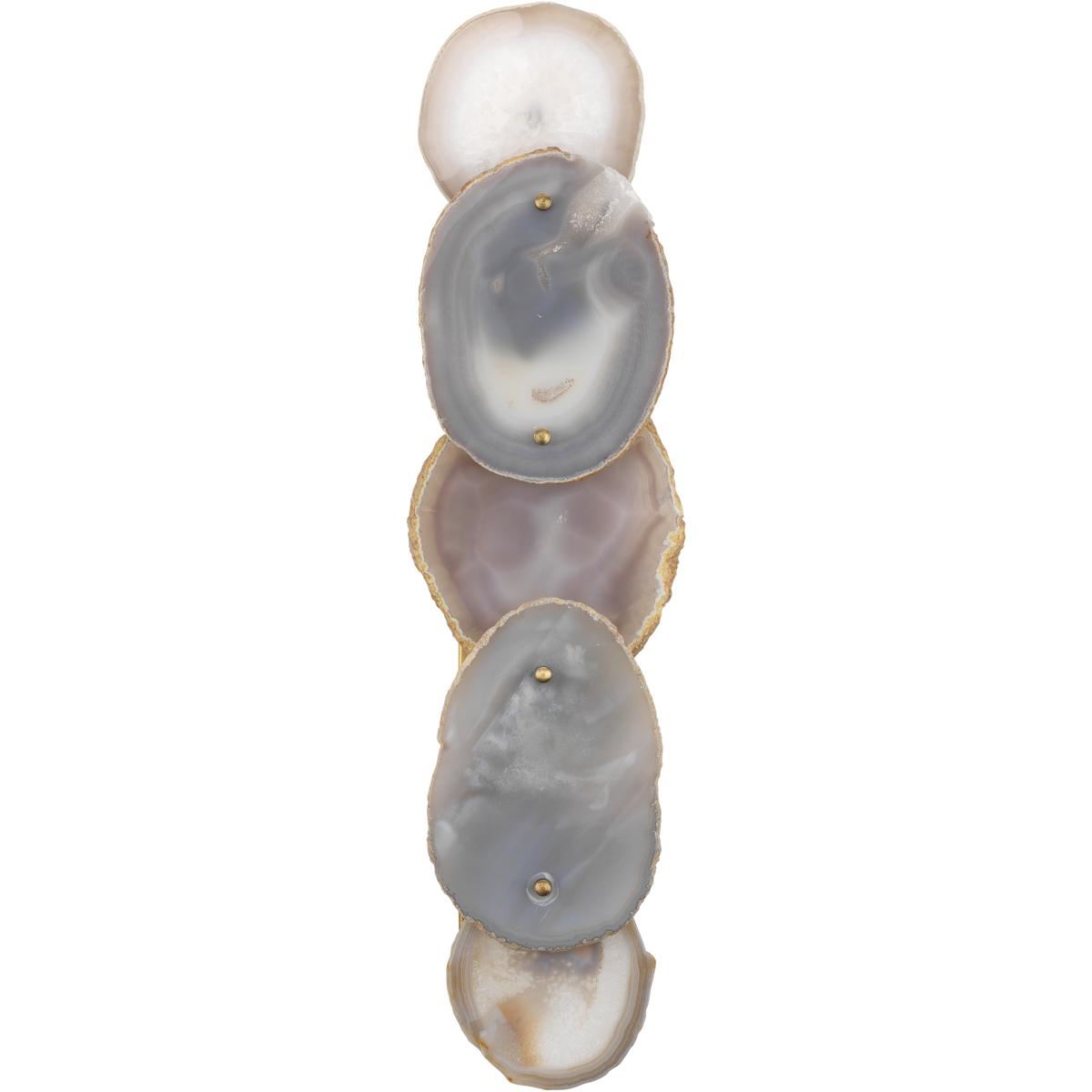 Jamie Young Co 4TRIN-LGLV Trinity 2 Light 6.5 inch Pale Lavender & Antique Brass Wall Sconce Wall Light