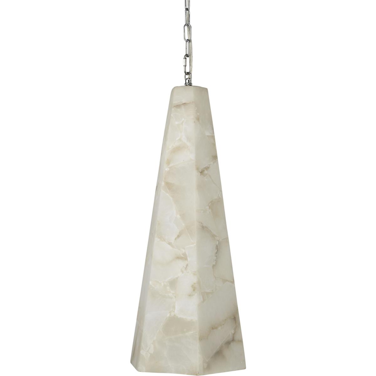 Jamie Young Co 5BORTAL-PEWH Borealis 1 Light 10 inch Alabaster Pendant Ceiling Light, Hexagon