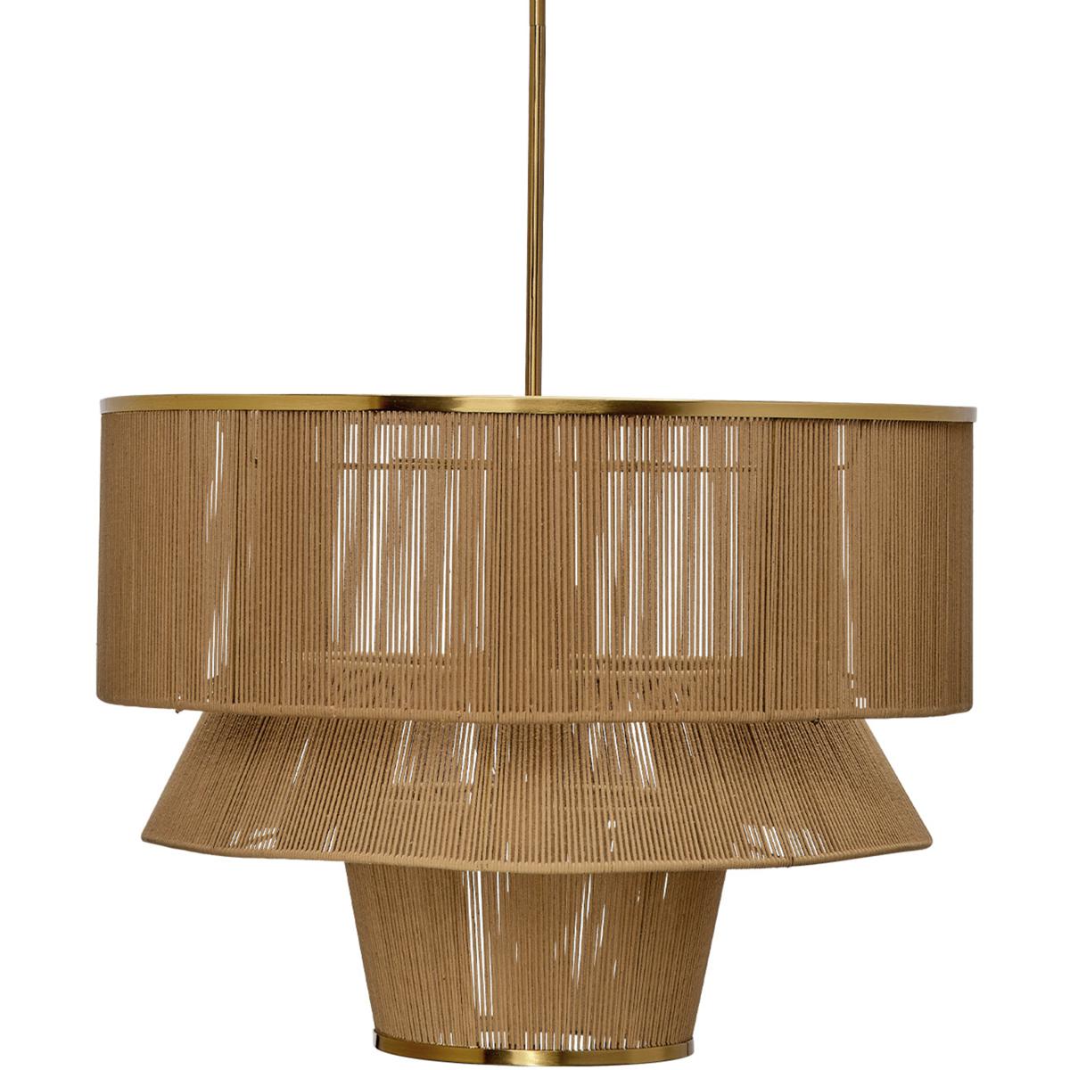 Jamie Young Co 5DIME-CHNA Dimension 1 Light 24.5 inch Antique Brass Chandelier Ceiling Light