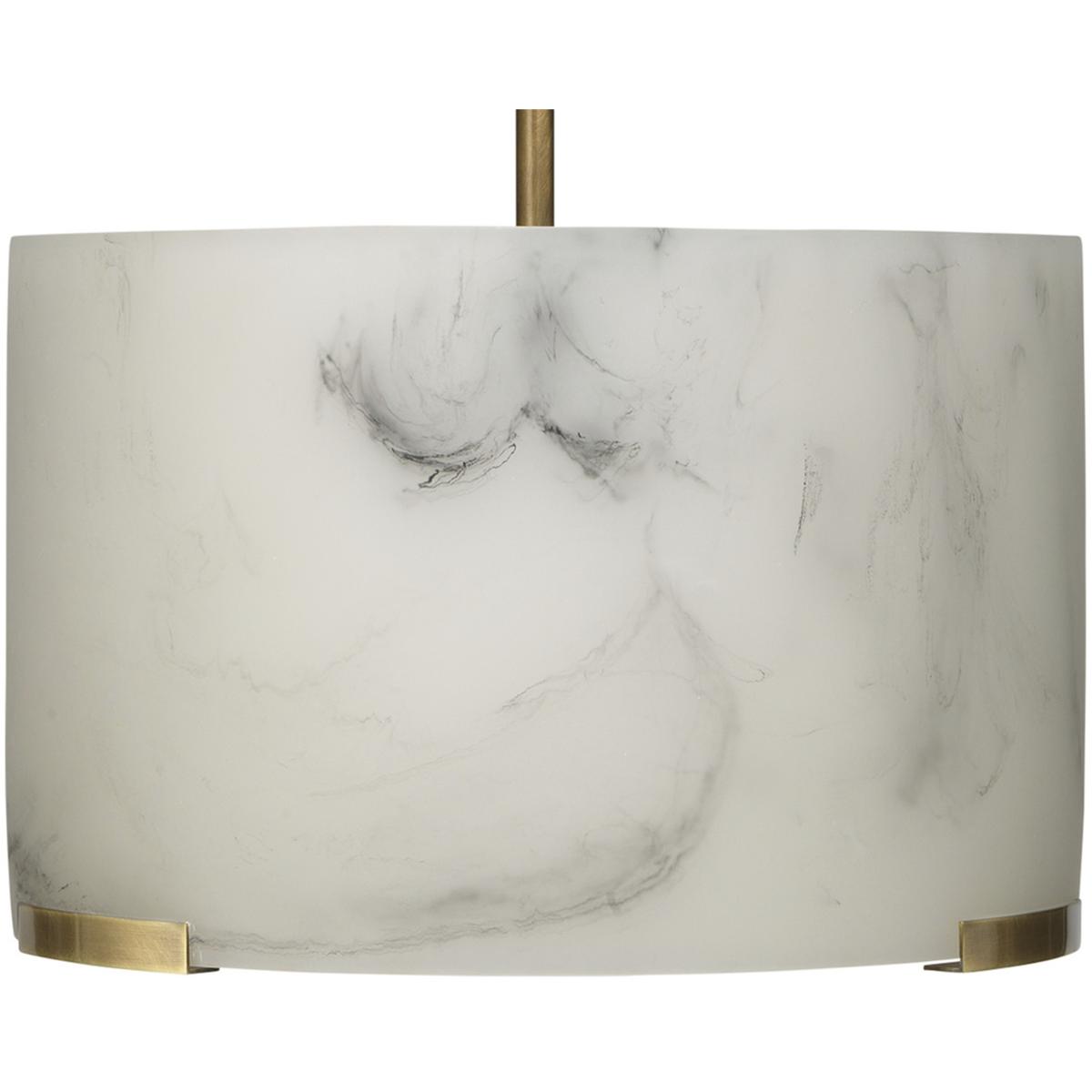 Jamie Young Co 5ELAN-PDAB Elancourt 3 Light 17 inch Antique Brass Pendant Ceiling Light