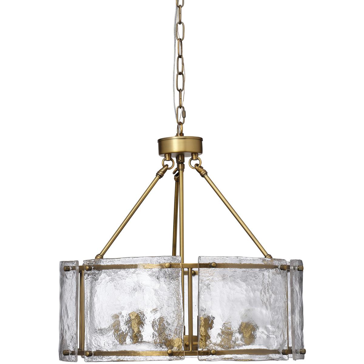Jamie Young Co 5GLEN-LGAB Glenn 6 Light 21.75 inch Antique Brass Chandelier Ceiling Light, Large